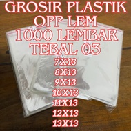 WHOLESALE 1000 Sheets of OPP Plastic Glue 7x13 8x13 9x13 10x13 11x13 12x13 13x13