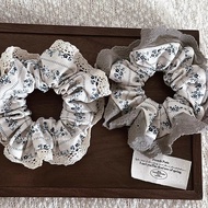2025 New Style Ball Hair Band Lace Hair Band Small Floral Scrunchy Hair Band Girl Hair Band Ponytail