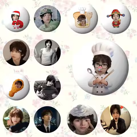 CORTIS JUHOON Badges Tinplate Soft Button Pin Brooch Metal Badge Custom Jewelry Accessories Hat Bag 