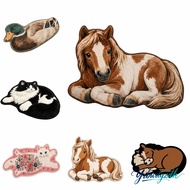 YRBWDYZDH Bedroom Rug, Non-Slip Stain Resistant Area Rug, Comfortable Cartoon Animal Soft Thick Cons