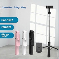 3-legged photography stick 1m75, selfie stick, selfie with remote control and light