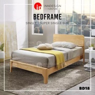 Zen Solid Rubber Wooded Bed Frame (Single / Super Single)