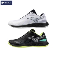 รองเท้าแบดมินตัน MIZUNO รุ่น WAVE FANG EL 2 - UNISEX [71GA2423] 71GA242302-สีขาวดำ US8/EUR40.5/260