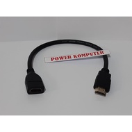 Kabel HDMI Extention Male to Female 30CM Kabel Perpanjangan HDMI 30CM