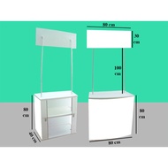Plastic Sales Counter - Portable Assembled Booth Sampling