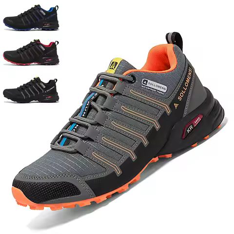 Men's Waterproof Hiking Shoes Outdoor Breathable Travel Walking Shoes Tactical Training Shoes Comfor