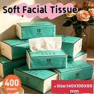 MUMU Air-Cushion Facial Tissue 4-Ply 400 Sheets x 20 Packs Eco-Friendly Soft Sensitive Skin 140X100m