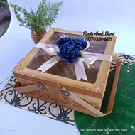 ( R25) GOLD CARVED TRANSPARENT SMOKE RANTANG 20x20cm 25x25cm 30x30cm (Part 1) | Delivery BOX | PACKA