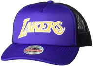 Los Angeles Lakers Jersey Hook Trucker Mesh Snapback Adjustable Hat Cap - Purple