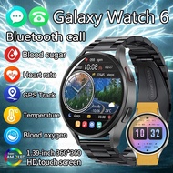 2024 New Smart Watch Men Blood Glucose Bluetooth Call Voice Assistant Clock Sports Women GPS Tracker Smartwatch Galaxy Watch 6