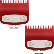 2 Pack Clipper Guards Set, Compatible with 1/2 clipper guards, Guide Comb Attachment 1/16" 1.5mm Met