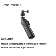 PGYTECH Mantis แท่นชาร์จสำหรับกล้องกีฬา GoPro13/12/11/10 5000mAh แท่นชาร์จแบบมีด้ามจับสำหรับขาตั้งกล