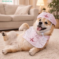 DATANEST​ Cat Nurse Outfit, Funny Adjustable Cat Transformation Dress, Creative Breathable Nurse Hat