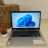 Second Laptop Slim Asus Vivobook E410MA | Celeron N4020 | RAM 4 GB | SSD 512 GB | Key Backlight | La