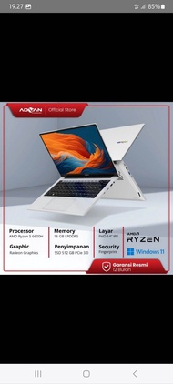 advan laptop workplus Amd Ryzen 5 6600 H