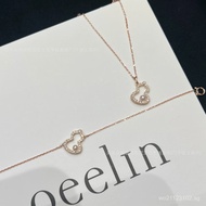 Qeelin Set of Kirin Female Diamond Necklace Collarbone Chain Pearl Inlaid with Diamonds Wulu18K Rose