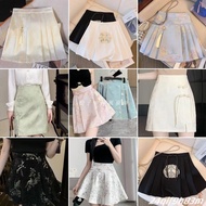 🔥Taiwan Shipment Chinese Style Jacquard Marble Skirt [Short Skirt Collection] Short Marble Skirt Sum