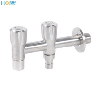 Vòi nước 2 đầu xả vặn đa năng inox 304 ren 21 Hobby home decor VIN4