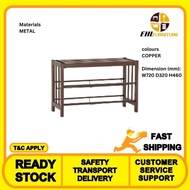EHL FURNITURE - Myka shoe rack with bench in Copper colour
