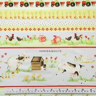 American Cotton Fabric Imported Genuine Size 1/2 Yard (Code EIEIO-03)