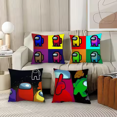 Party video games A-Among U-Us Pillow Case Office Cushions Suitable For Sofa Car Bedroom Decorative 