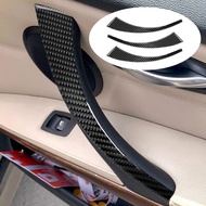 Carbon fibre Car Interior Sticker For BMW e90 E91 3 series 328 330 Handle Inner Door Armrest Panel Pull Trim Cove  Acces