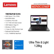 LENOVO THINKPAD X395 RYZEN 7 PRO 3700U NOTEBOOK WINDOWS 10 PRO FREE BACKPACK WIRELESS MOUSE