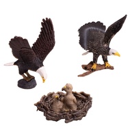 Simulation Animal Model Toy Eagle Blue Eagle White-Headed Eagle Cub Model Ornaments Landscaping Chil