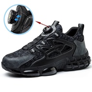 Safety Shoes Rotating Buttons Work Shoes For Men Feet Protection Protective Shoes Puncture-Proof Wor