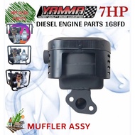 MUFFLER ASSY YAMMA DIESEL ENGINE 7HP 168FD WATER PUMP