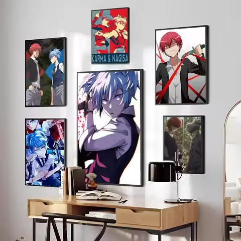 1pc Assassination Classroom Poster Paper Print Home Bedroom Entrance Bar Cafe Art Painting Decoratio