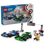 LEGO 60474 City F1 Grid with VCARB & Sauber Race Cars