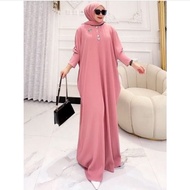 Arabian kaftan Knit Gamis Wanita Gamis kaftan Dress