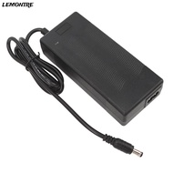 LEMONTRE Electric Scooter Charger, Black DC 5.5x2.5mm Electric Scooter Power Adapter, Durable with P