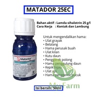 Pestisida Matador 25ec 50ml Insektisida Obat Semprot Cairan Pembasmi Hama Ulat Grayak Wareng Kutu Pa