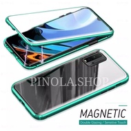 REDMI 9 WINDSHIELD 9A/ 9C MAGNETIC MAGNETIC CASE DOUBLE GLASS FRONT AND BACK 2 SIDES