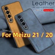 Luxury Sheepskin Leather Casing For Meizu 21 Pro 5G 2024 Meizu21 Meizu21 21Pro Meizu20 20Pro Simple 