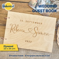 Custom Wedding Guest Book Custom Wooden Wedding Book/ Custom Wedding Guest Book