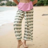 (ออก e-taxได้) กางเกงเลผ้าพิมพ์ลาย Ohana Love Wrap Pants - seasalt.and.vinegar