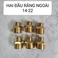 Two external teeth 14-22