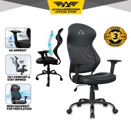 Armaggeddon Flexion Air Ergonomic Office Gaming Chair | 4D Arm Rest | Metal Base | 3 Year Warranty