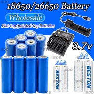 Wholesale 18650/26650/AA/AAA Battery 4800mAh Lithium Li-ion Rechargeable Battery with Charge