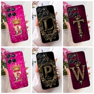Moto XT2623-2 Case Motorola Moto G17 Cover Silicone Luxury A-Z Letters Cool Crown Soft Casing Moto G