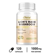 Lions Mane Cognition - Lions Mane Powder Extract Capsules | Brain Supplement Brain Vitamins Attentio