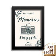 Aesthetic A4 Photo Frame Minimalist 11r Photo Frame/ 21x30 Cm Photo Figure/ with glass