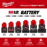 MILWAUKEE M12™ BATTERY 2.0 2.5 3.0 4.0 5.0 6.0