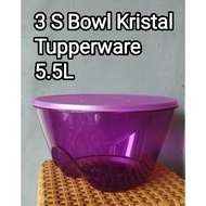 Bowl Crystal/3 S Bowl Crystal 5.5L Tupperware New