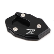 CNC Kickstand สำหรับ Kawasaki Z650 Z800 Z900 Z900RS Z1000 Z1000SX ER-6N Verysy1000รถจักรยานยนต์ Plate แท่นขาตั้ง Enlarger