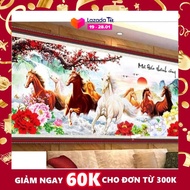 Tranh Thêu Chữ Thập Mã Đáo Thành Công H2102 150x68cm
