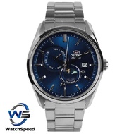 Orient RA-AK0303L Analog Automatic Power Reserve Japan Made 22 Jewels Sun &amp; Moon Phase Analog Bracelet Men's Watch